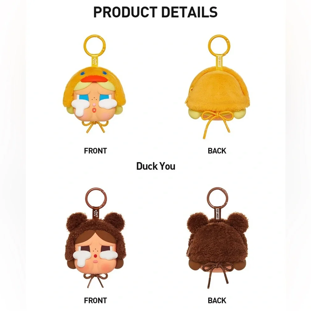 Pop Mart Crybaby Crying Again Series Earphone Case - Duck You NWT